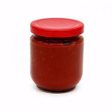 200g de pasta de tomate em frasco de vidro 212ml brix 28-30%